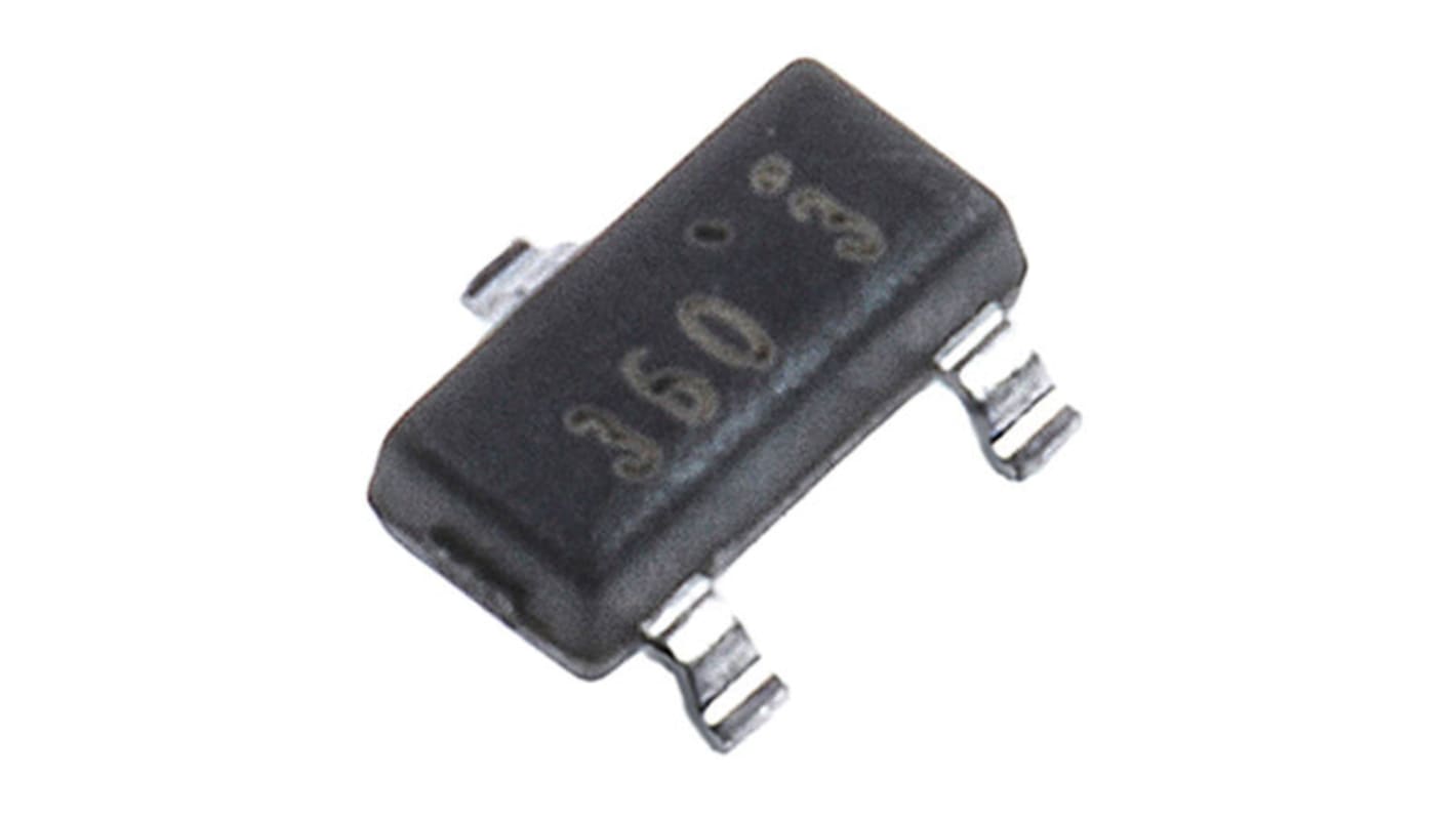 onsemi MMBTA92,215 PNP Transistor, -100 mA, -300 V, 3-Pin SOT-23