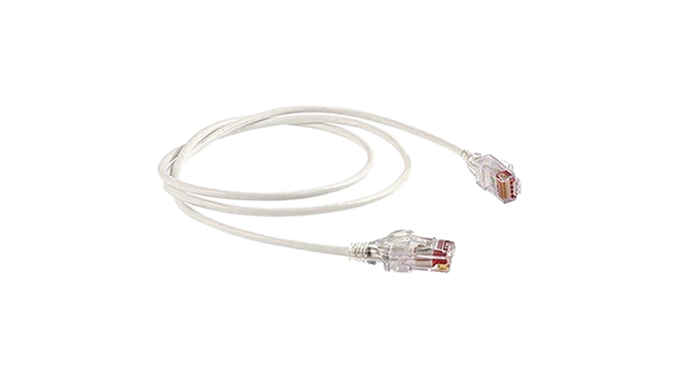 Cable Ethernet Cat6 U/UTP HellermannTyton Connectivity de color Blanco, long. 3m, funda de LSZH