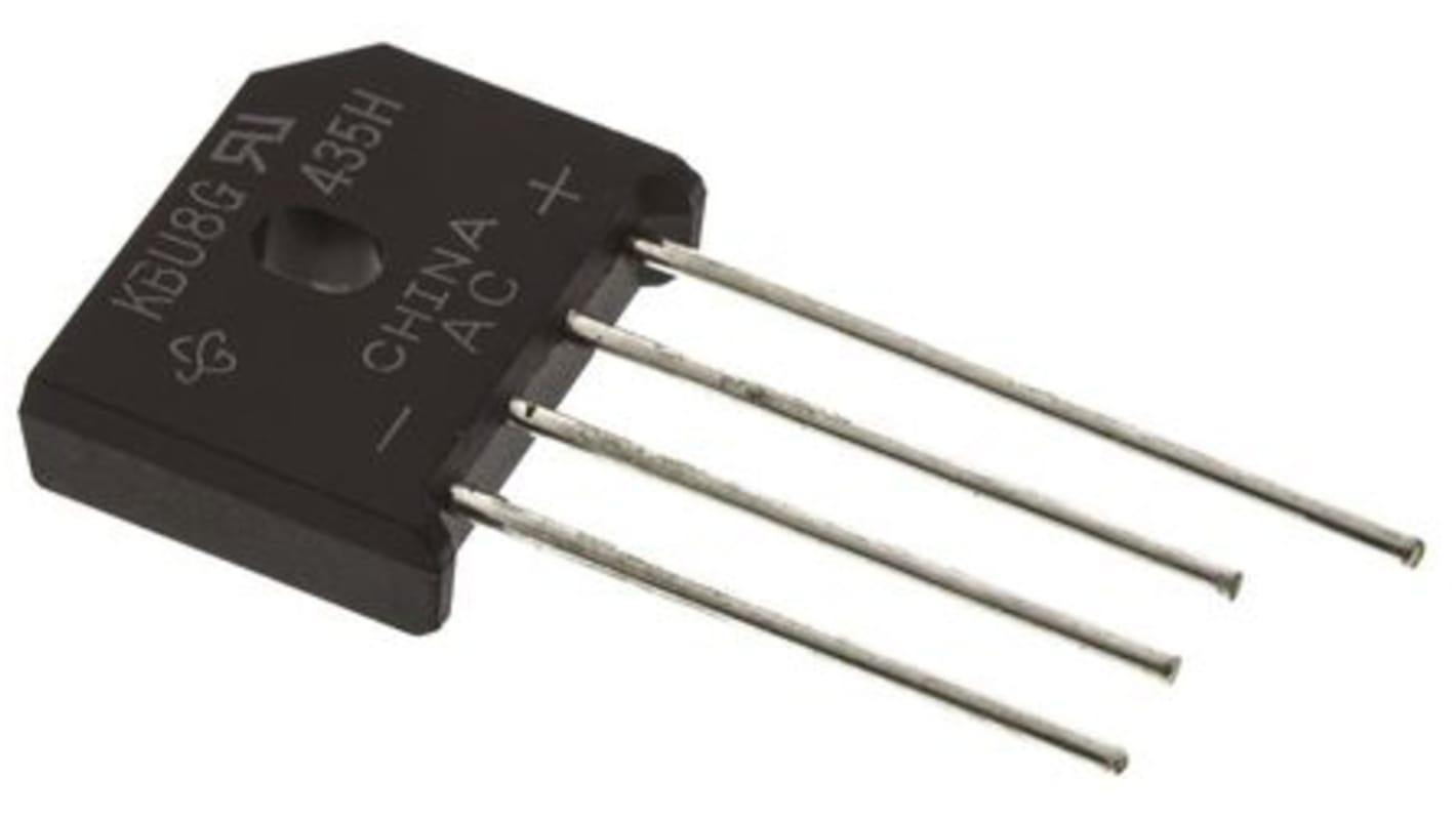 Vishay Bridge Rectifier, 8A, 200V, 4-Pin