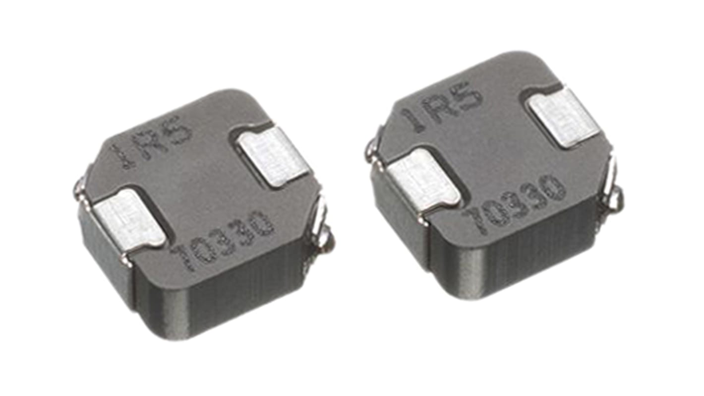 TDK, SPM, 5030 Shielded Wire-wound SMD Inductor with a Metal Core, 350 nH Wire-Wound 14.9 (Idc1) A, 16.6 (Idc2) A Idc