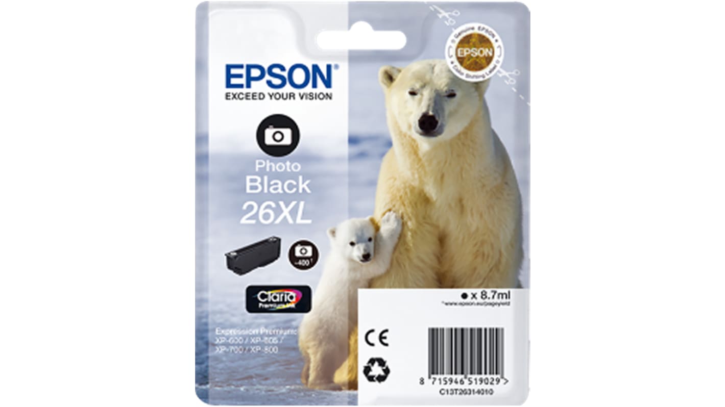 Epson 26XL Photo Black Ink Cartridge