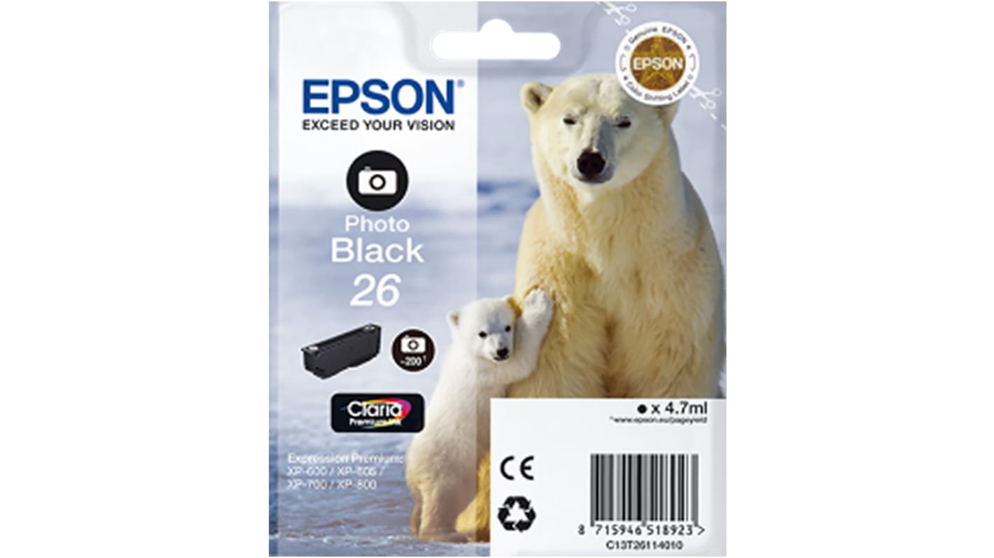 Epson 26 Photo Black Ink Cartridge