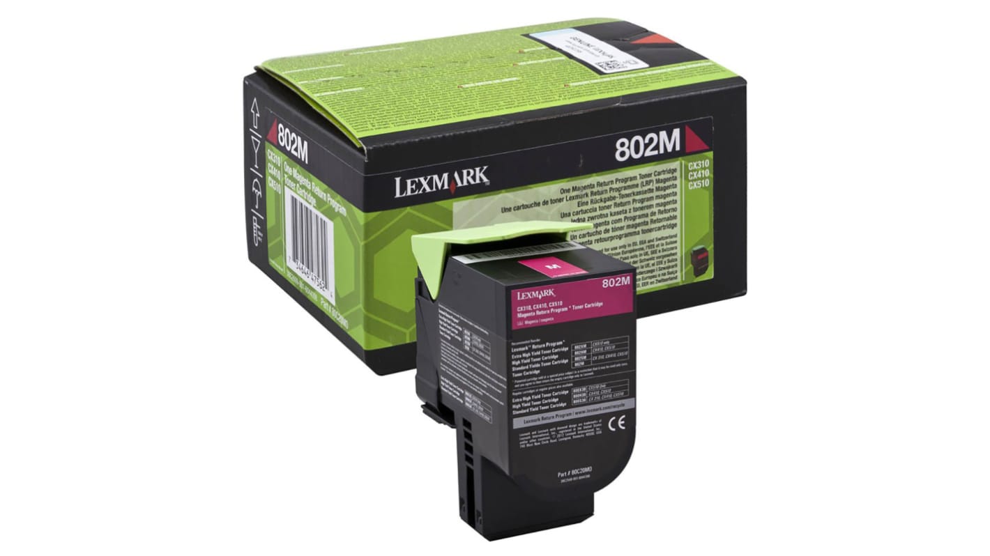 Lexmark 80C20M0 Magenta Toner, Lexmark Compatible