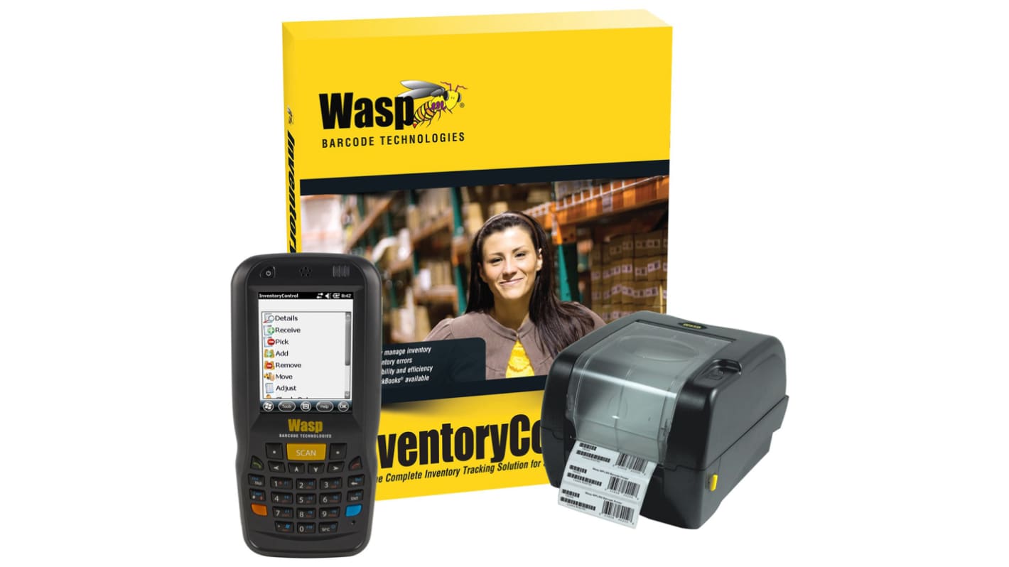 Lector de códigos de barras WASP Control de inventario estándar con DT60 y WPL305, Bluetooth, distancia de lectura: