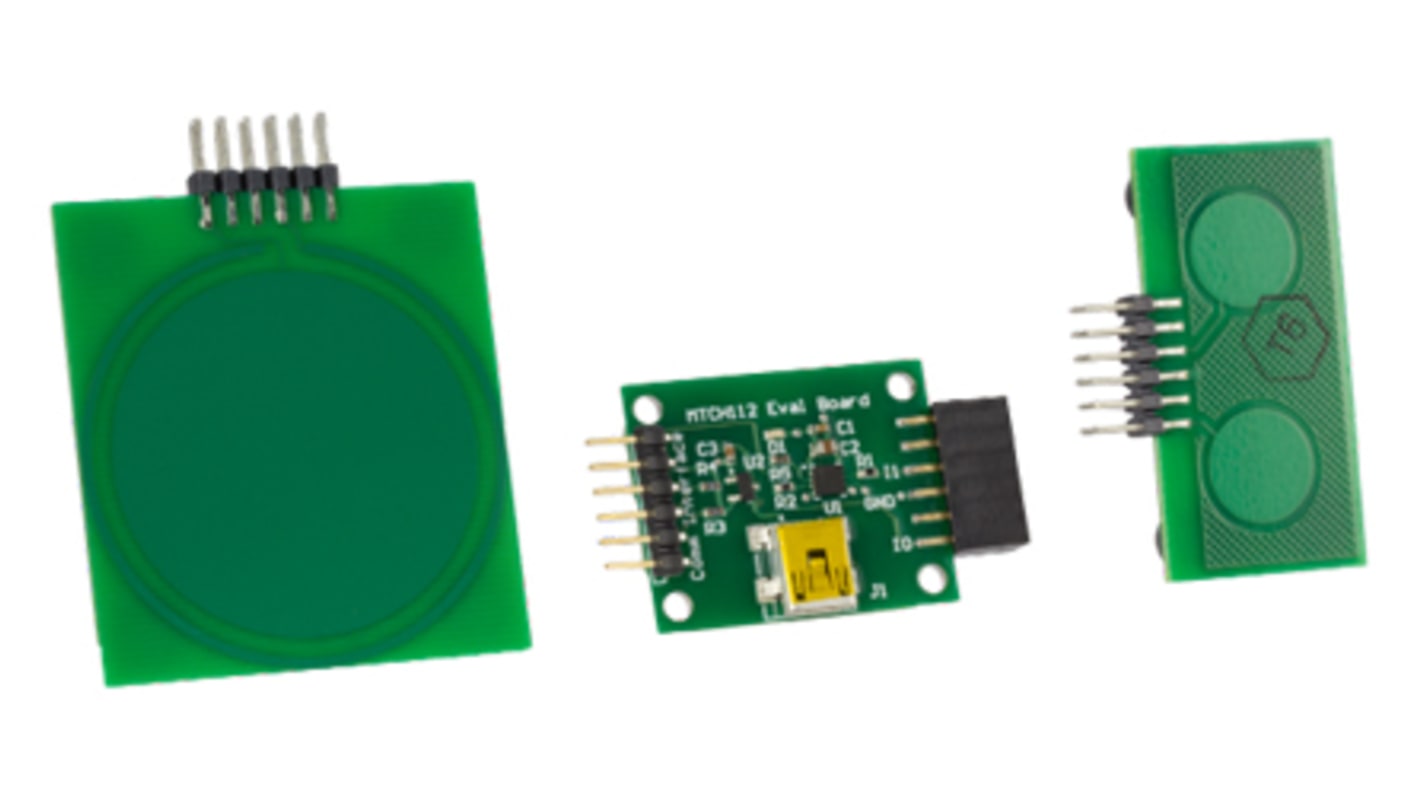 Kit de evaluación  táctil capacitivo Microchip MTCH112 - DM160221