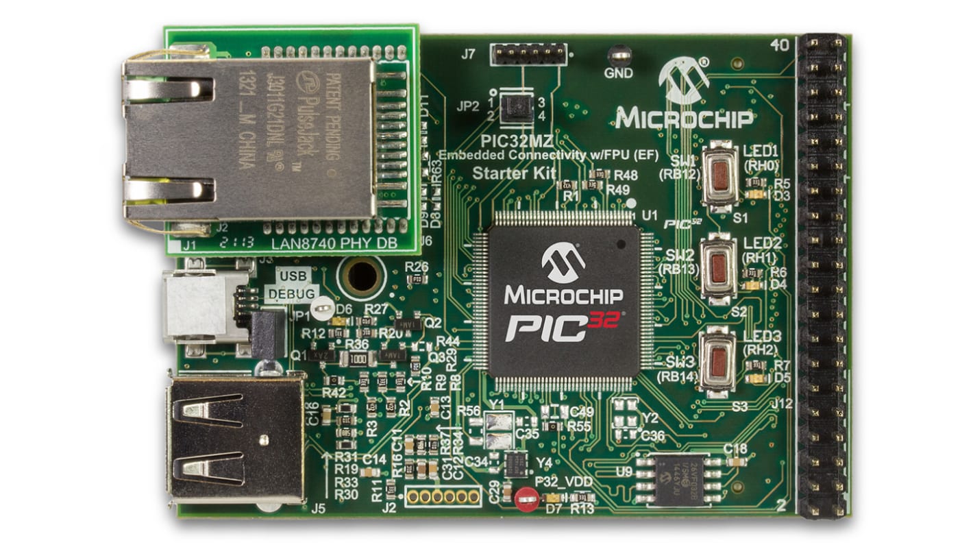 Microchip 開発キット, 開発キット, PIC32MZ Embedded Connectivity, MCU, DM320007-C