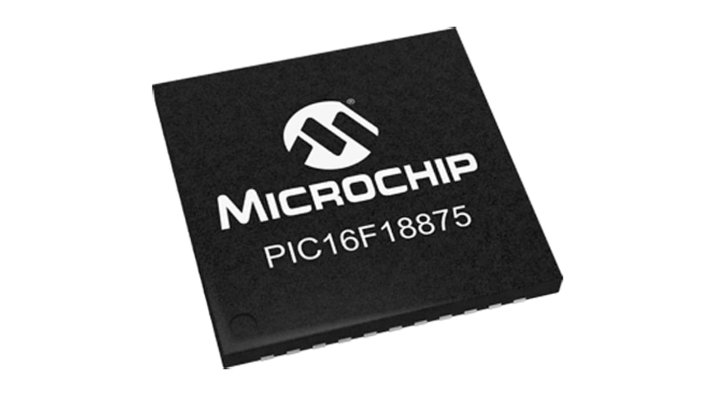 Microchip PIC16LF单片机, PIC内核, 40针, QFN, 最大32MHz, 14 kB 闪存, 1.024 kB RAM