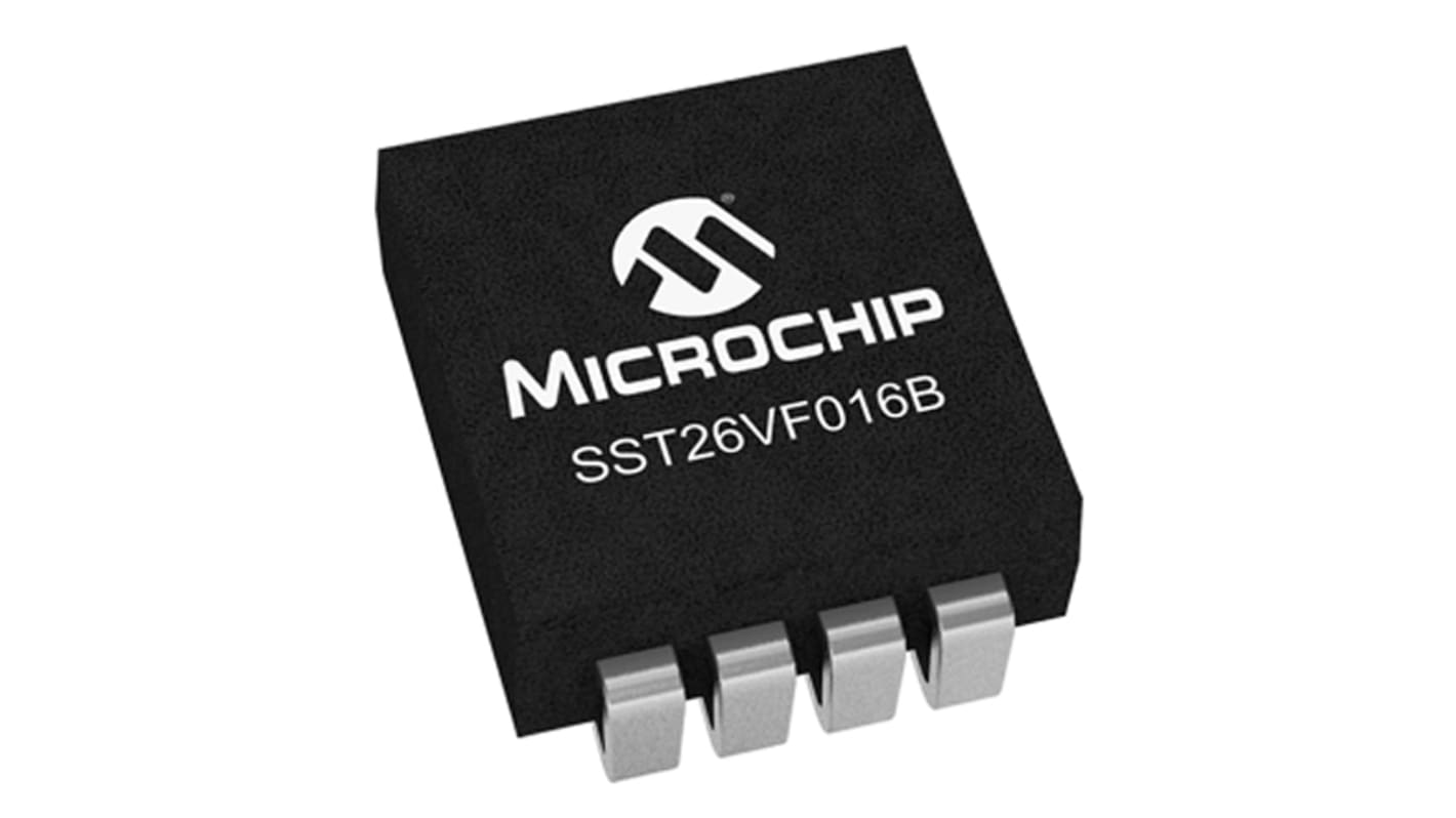 Microchip 16Mbit SPI Flash Memory 8-Pin SOIJ, SST26VF016B-104V/SM