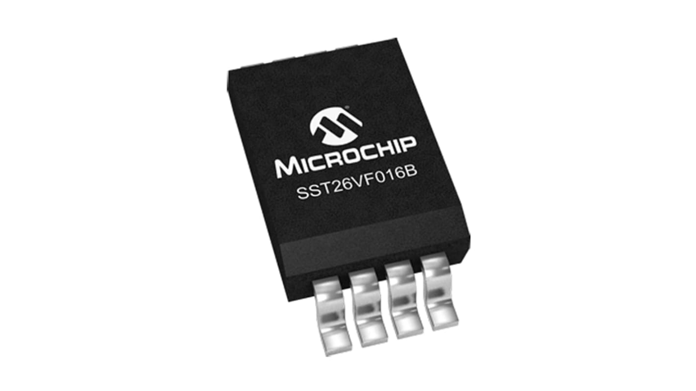 Microchip 16Mbit SPI Flash Memory 8-Pin SOIC, SST26VF016B-104V/SN