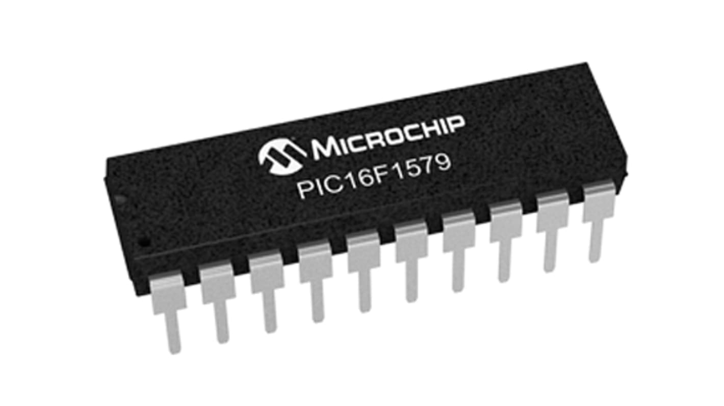 Microchip PIC16F1579-I/P, 8bit PIC Microcontroller, PIC16LF, 32MHz, 14 kB Flash, 20-Pin PDIP
