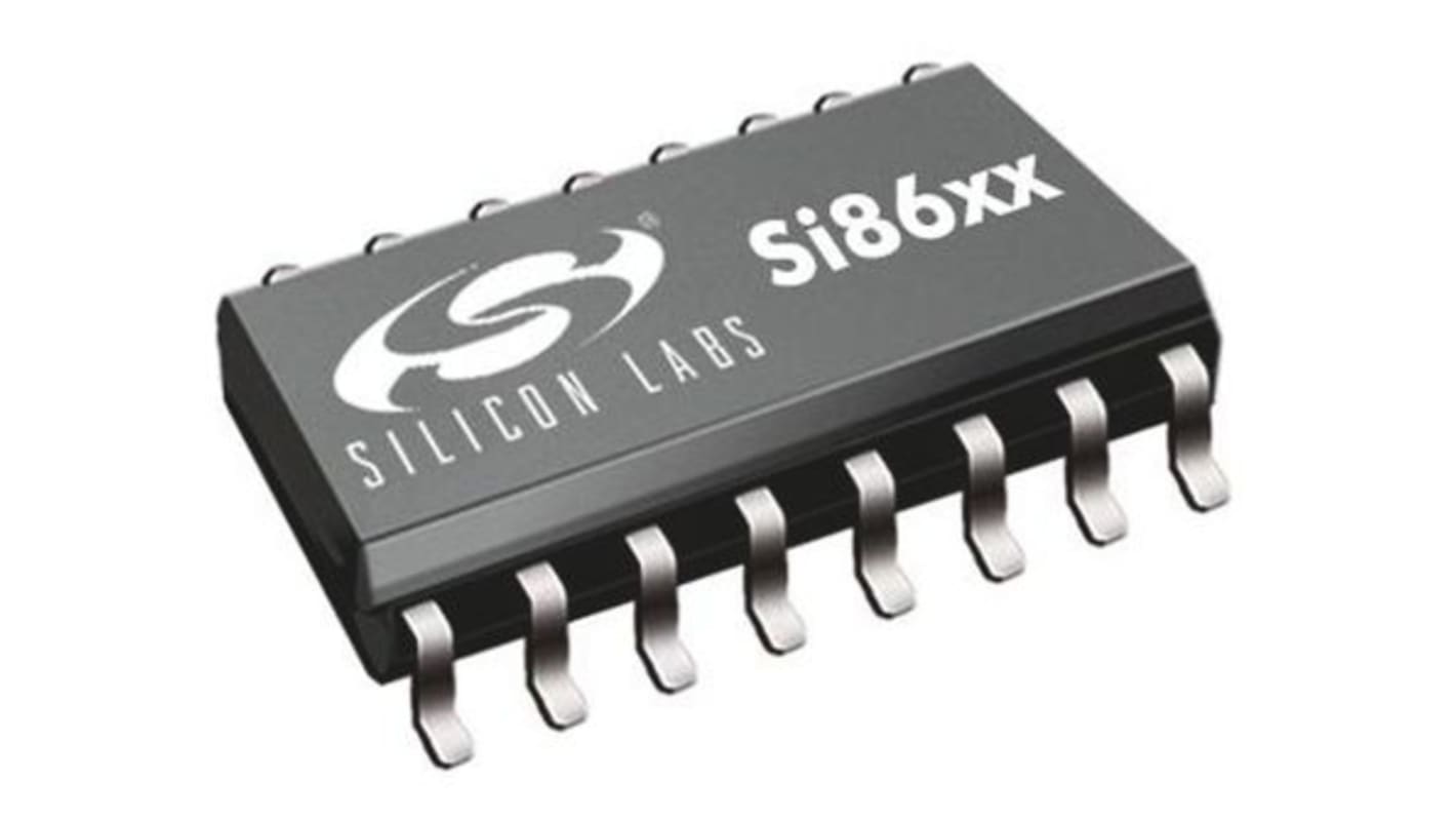 Si8641ET-IS Skyworks Solutions Inc, 4-Channel Digital Isolator 150Mbit/s, 10 kVrms, 16-Pin SOIC W