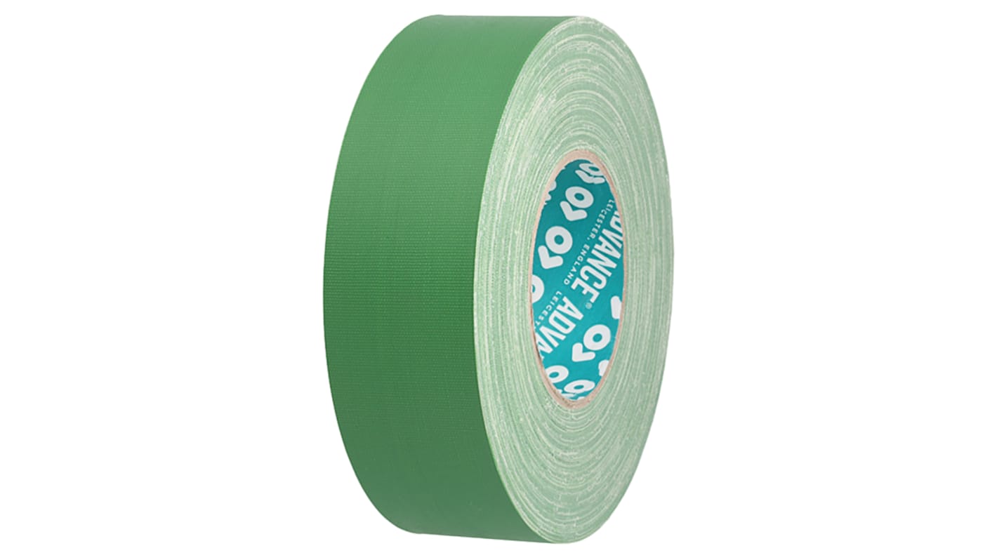 Advance Tapes AT160 Cloth Tape, 50m x 50mm, Green, Matt Finish