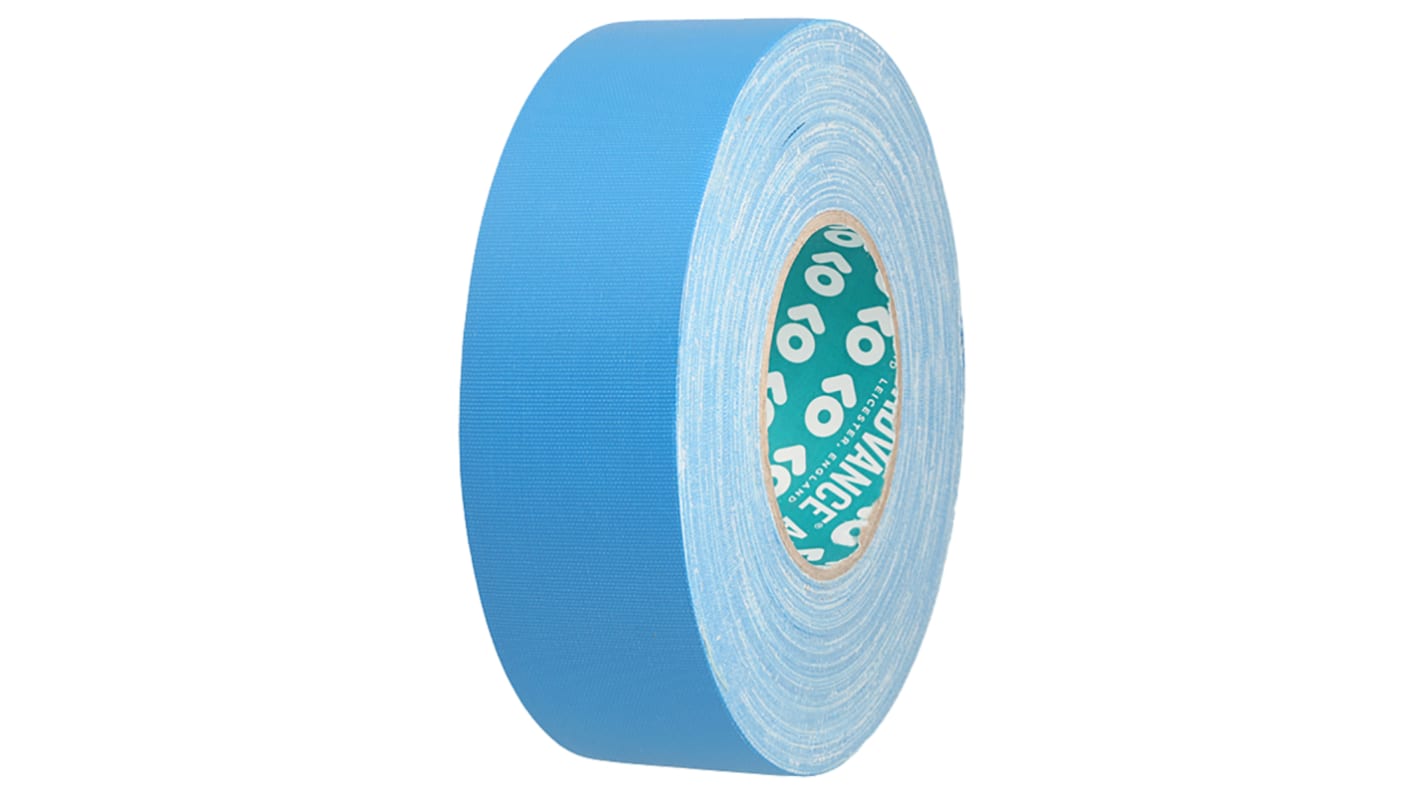 Advance Tapes AT160 Cloth Tape, 50m x 19mm, Blue, Matt Finish