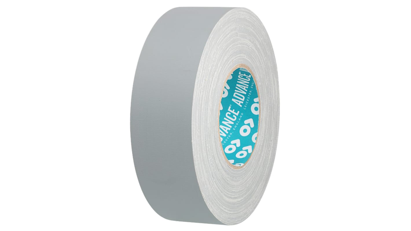 Advance Tapes AT160 Cloth Tape, 50m x 12mm, Grey, Matt Finish