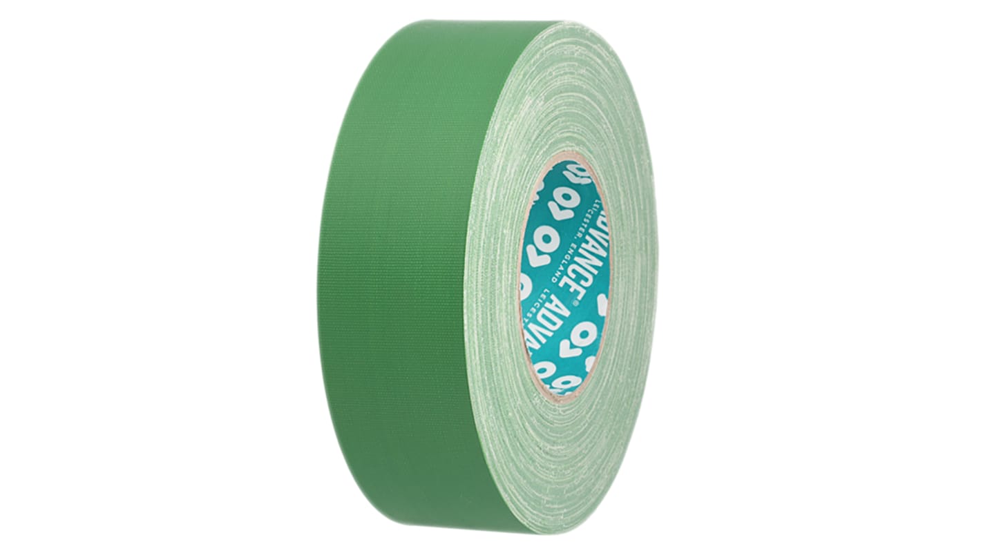 Advance Tapes AT160 Cloth Tape, 50m x 12mm, Green, Matt Finish