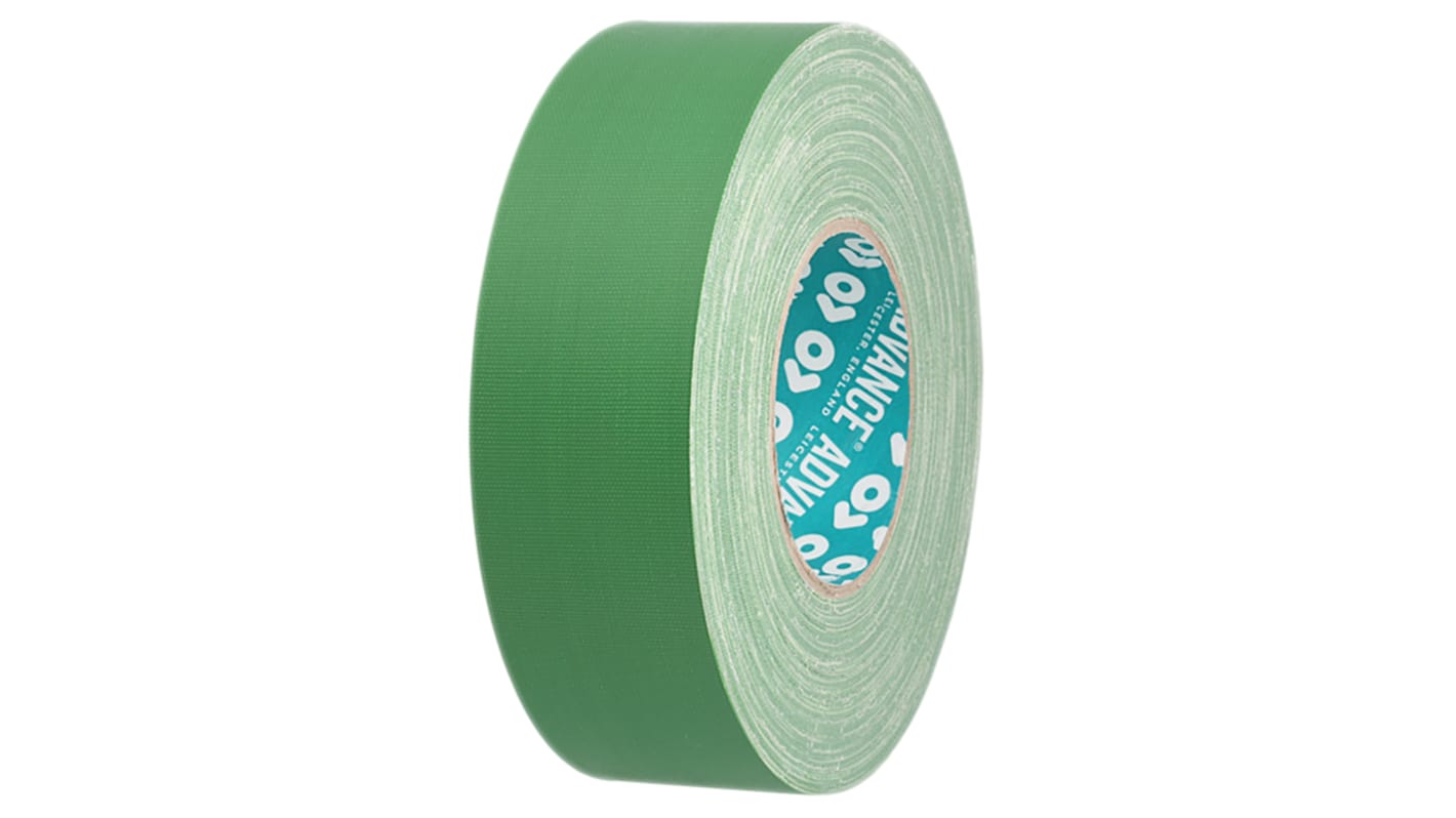 Advance Tapes AT160 Cloth Tape, 50m x 19mm, Green, Matt Finish