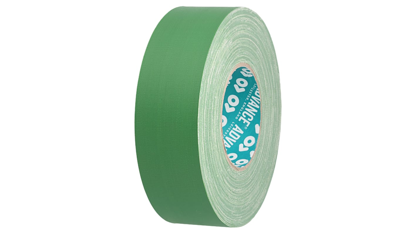 Advance Tapes AT160 Cloth Tape, 50m x 15mm, Green, Matt Finish