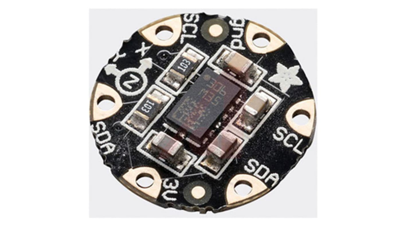 ADAFRUIT INDUSTRIES 3-Axis Surface Mount Sensor, LGA, Serial-I2C, 14-Pin