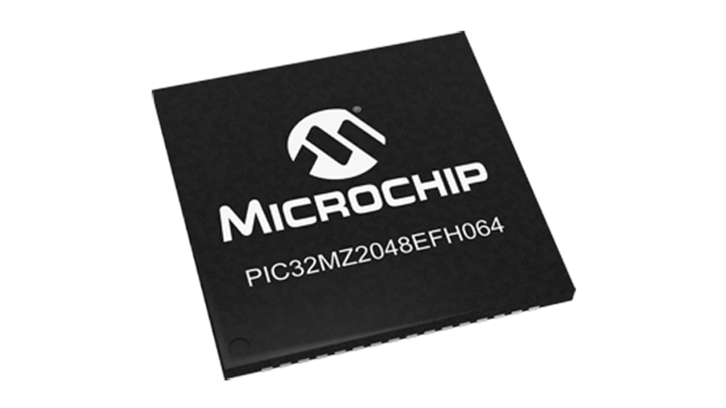 Microchip Mikrocontroller PIC32 MIPS® MicroAptiv™ 32bit SMD 160 kB (Boot-Flash), 2048 MB (Flash) QFN 64-Pin 200MHz