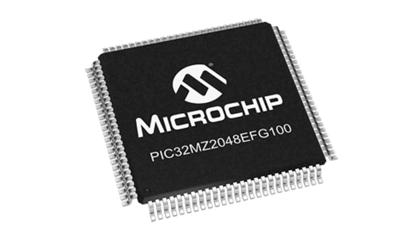 Microchip PIC32MZ2048EFG100-I/PT, 32bit MIPS® MicroAptiv™ Microcontroller, PIC32, 200MHz, 160 (Boot Flash) kB, 2.048