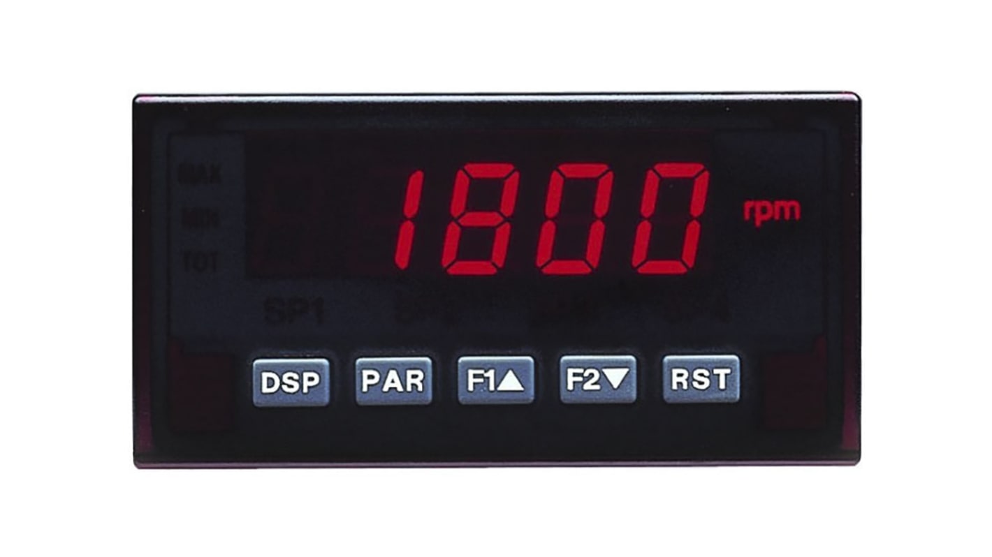Red Lion DSP5D LED Digital Panel Multi-Function Meter for Current, Process, Temperature, Voltage, 45mm x 92mm