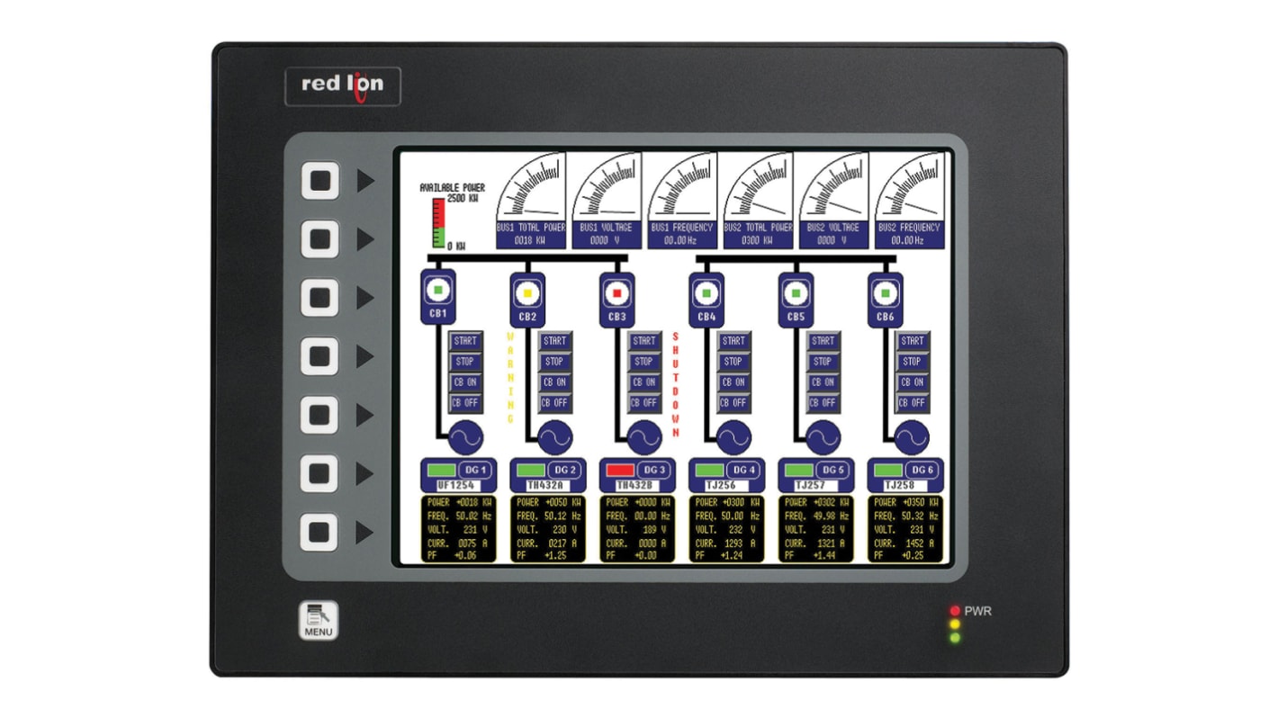 Red Lion G3 Series Touch Screen HMI - 10.4 in, TFT Display, 640 x 480pixels