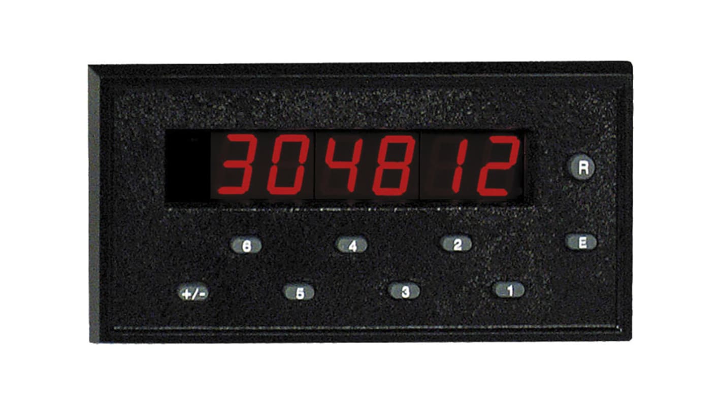 Red Lion GEMINI 1000 Counter, Rate Meter, 6 Digit LED, 50/60Hz, 115/230 V ac