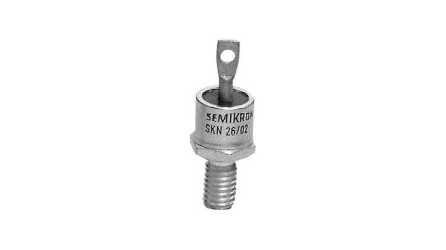 Semikron Danfoss 1200V 25A, Rectifier Diode, 2-Pin DO-203AA SKR 26/12