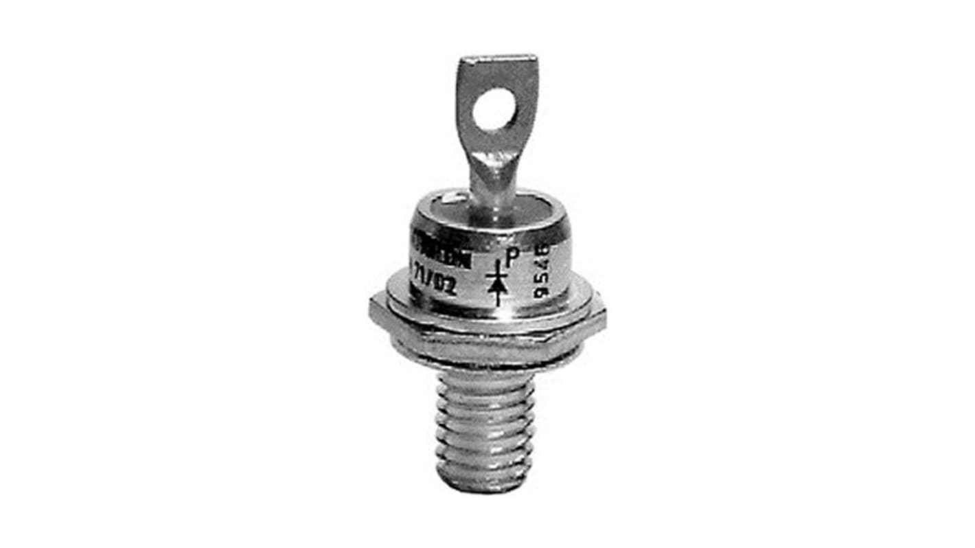 Diodo Semikron Danfoss, Montaggio su filettatura, 95A, 1600V, DO-203AB, Alta tensione