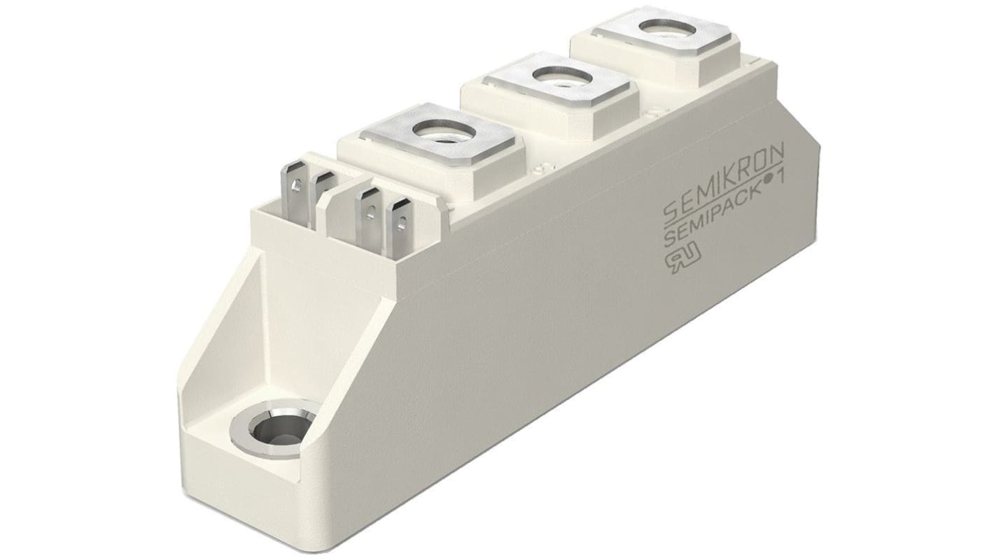 Semikron Tafelmontage Diode, 1600V / 101A, 3-Pin SEMIPACK1