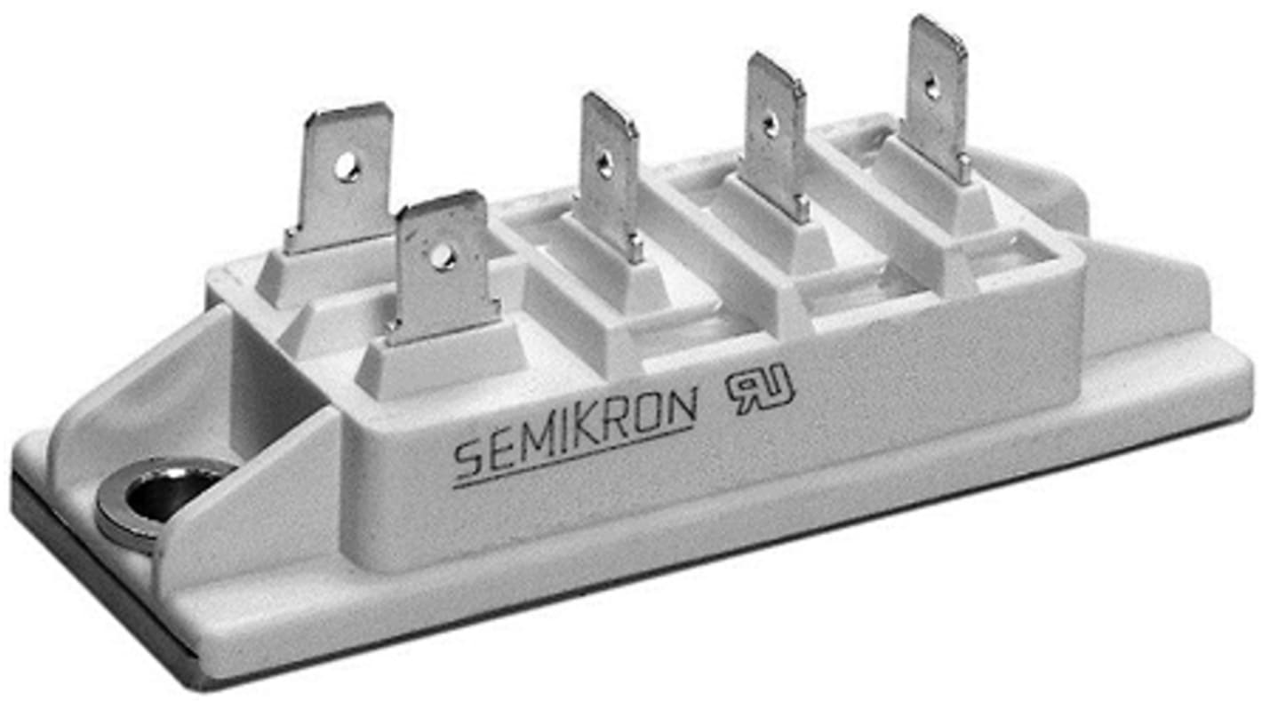 Modulo raddrizzatore ponte, Trifase, Semikron Danfoss, Ifwd 75A, VRRM 1600V, G 51, Montaggio a pannello, 5 Pin
