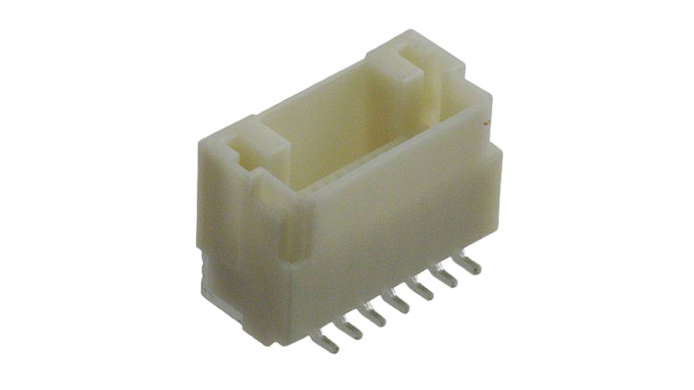 JST NSH Series Straight Surface Mount PCB Header, 7 Contact(s), 1.0mm Pitch, 1 Row(s), Shrouded