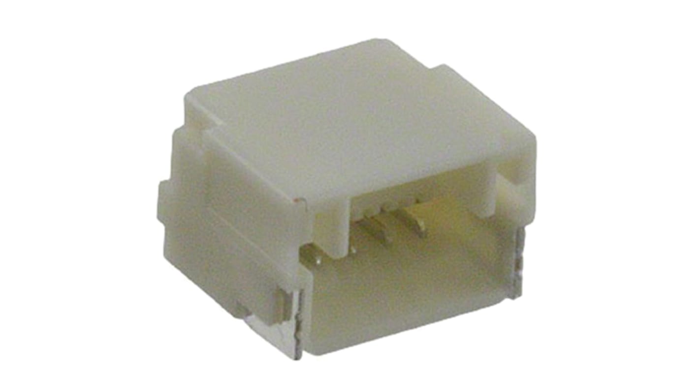 JST 5p单排排针 直角线对板连接器, 1.0mm间距, 1.0A, 50.0 V, SMT安装, NSH系列