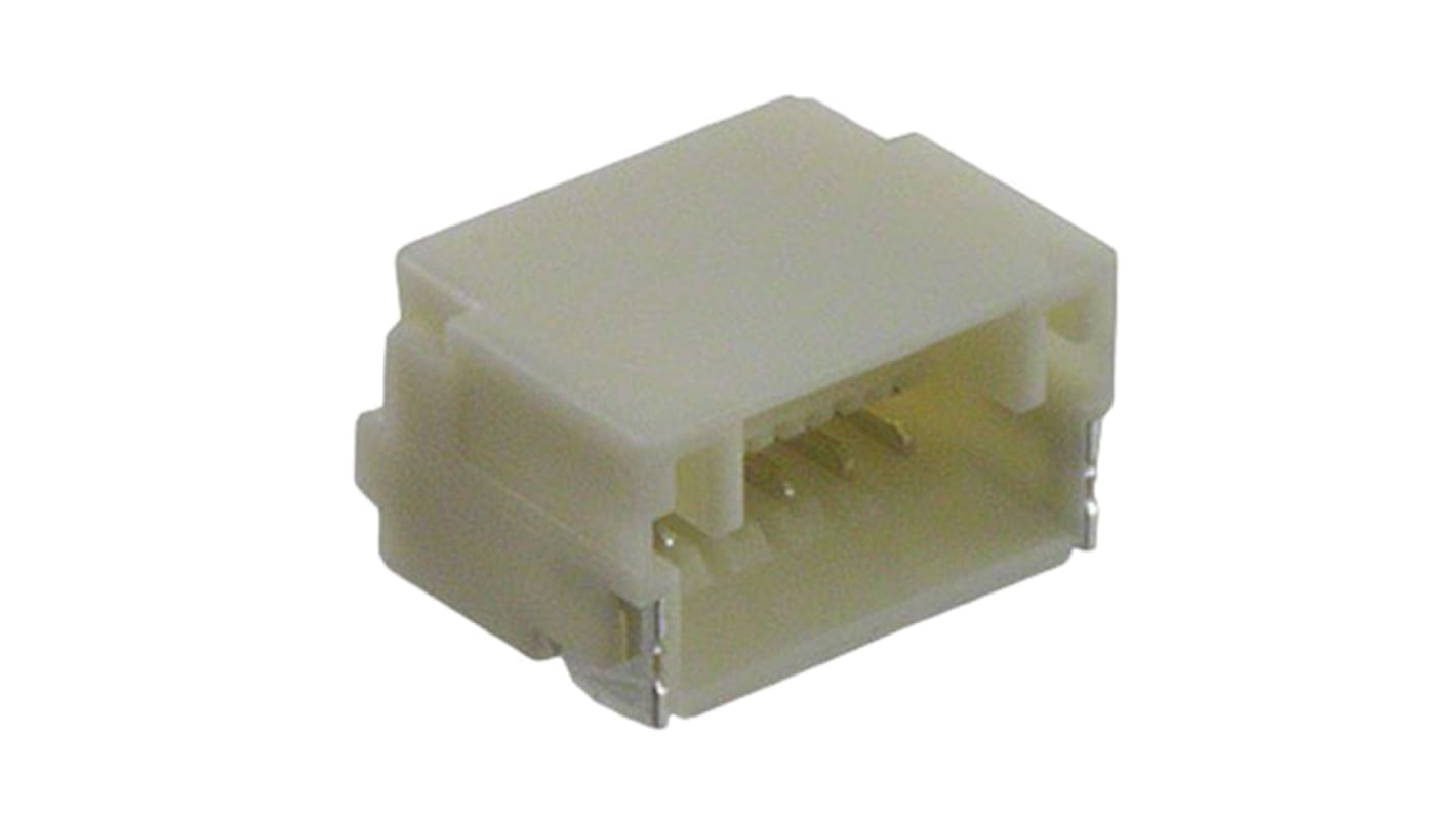 JST NSH Series Right Angle Surface Mount PCB Header, 6 Contact(s), 1.0mm Pitch, 1 Row(s), Shrouded