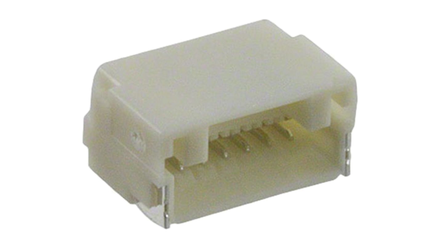JST NSH Series Right Angle Surface Mount PCB Header, 7 Contact(s), 1.0mm Pitch, 1 Row(s), Shrouded