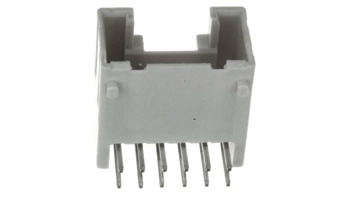 Conector macho para PCB Ángulo de 90° JST serie PUD de 14 vías, 2 filas, paso 2.0mm, para soldar, Montaje en orificio