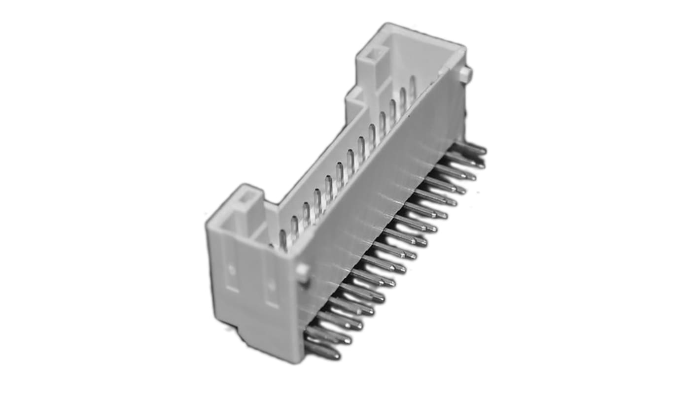 JST PUD Series Right Angle Through Hole PCB Header, 30 Contact(s), 2.0mm Pitch, 2 Row(s), Shrouded