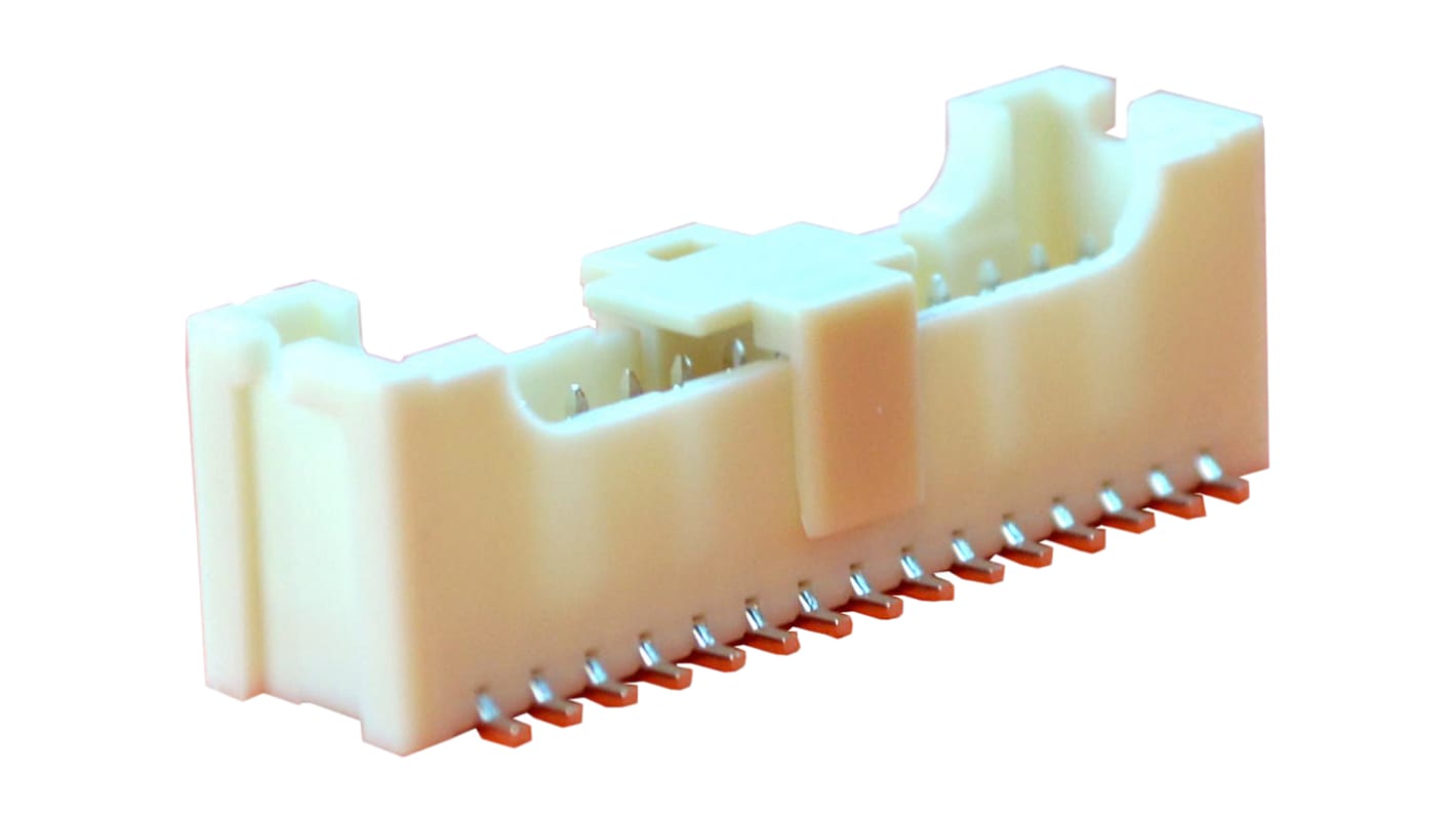 JST PUD Series Straight Surface Mount PCB Header, 30 Contact(s), 2.0mm Pitch, 2 Row(s), Shrouded