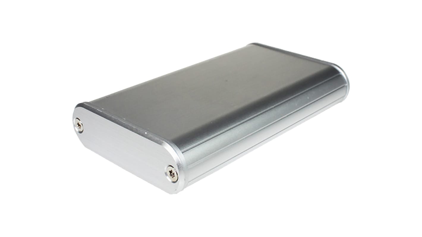 Takachi Electric Industrial MXA Series Silver Aluminium Handheld Enclosure, , 114 x 70 x 20mm