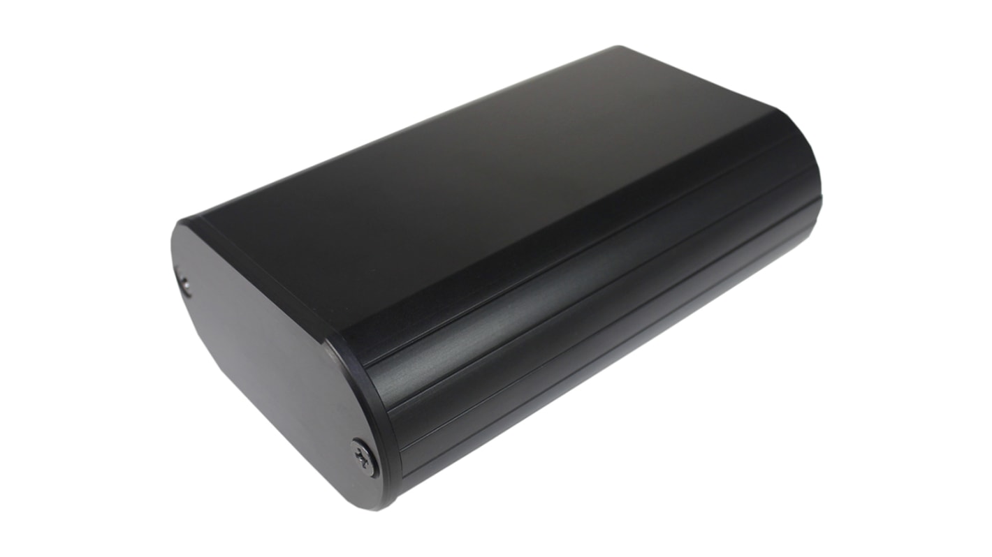 Takachi Electric Industrial MXA Series Black Aluminium Handheld Enclosure, , 112 x 70 x 35mm