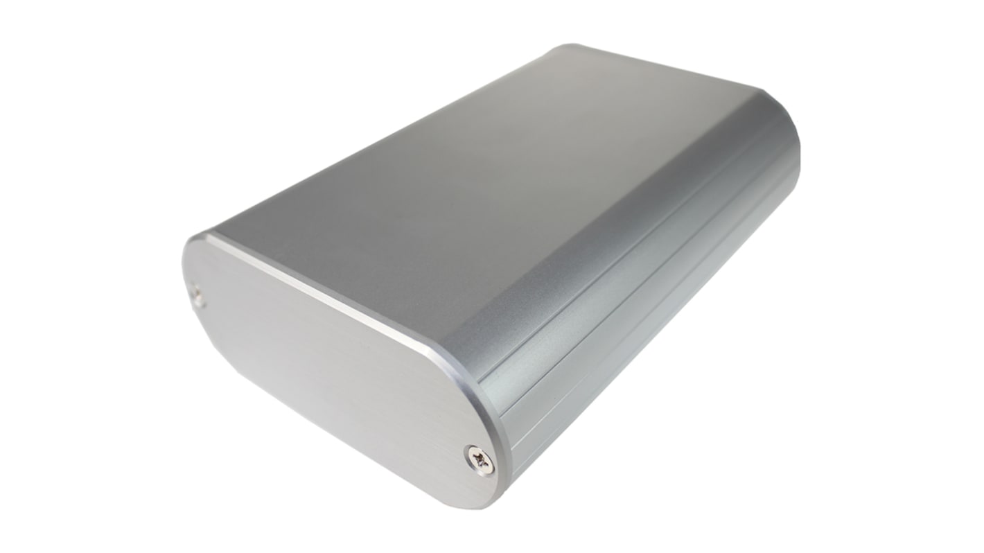 Takachi Electric Industrial MXA Series Silver Aluminium Handheld Enclosure, , 140 x 95 x 40mm