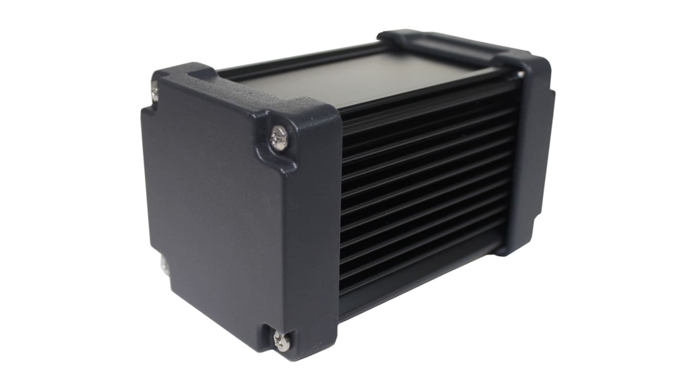 Takachi Electric Industrial AWN Black Aluminium Heat Sink Case, 110 x 65.8 x 65.8mm