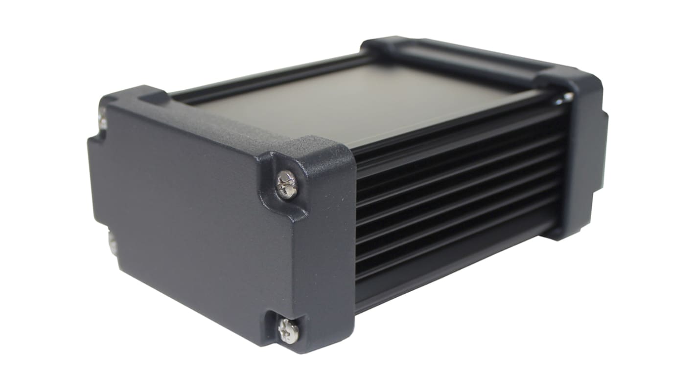 Takachi Electric Industrial AWN Black Aluminium Heat Sink Case, 115 x 80.8 x 45.8mm