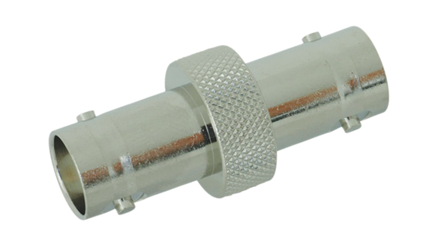 Yuetsu 50Ω Koaksialadapter, Lige, A: BNC Hun til B: BNC Hun, 4GHz Nikkel