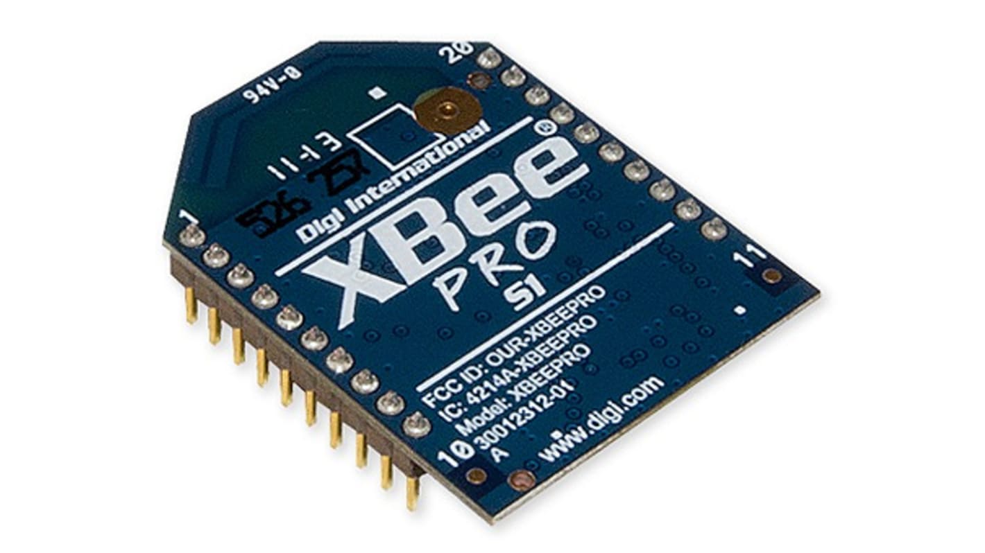 Digi International ZigBee-Modul, 60mW -100dBm UART XBee Seriell, 2.8 → 3.4V dc