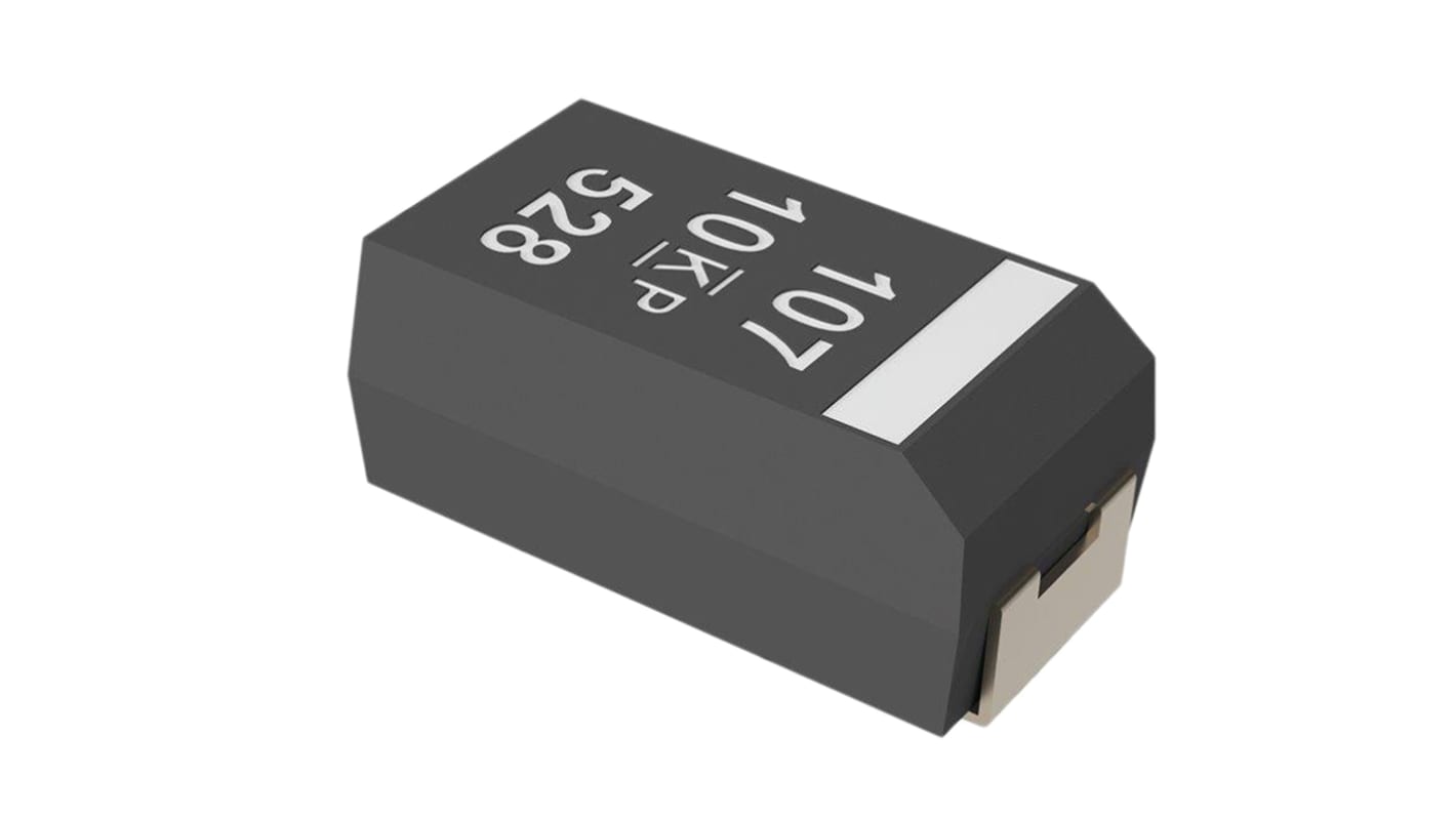 KEMET 100μF Polymer Tantalum Capacitor 10V dc, T598 Series