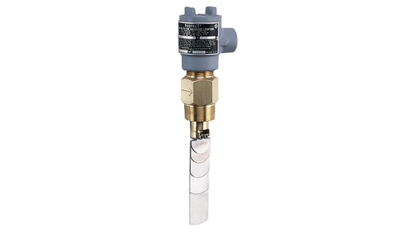 Interruptor de flujo DWYER INSTRUMENTS para aire, líquido, caudal máximo 15 (líquido) gal/min, 65 (aire) gal/min