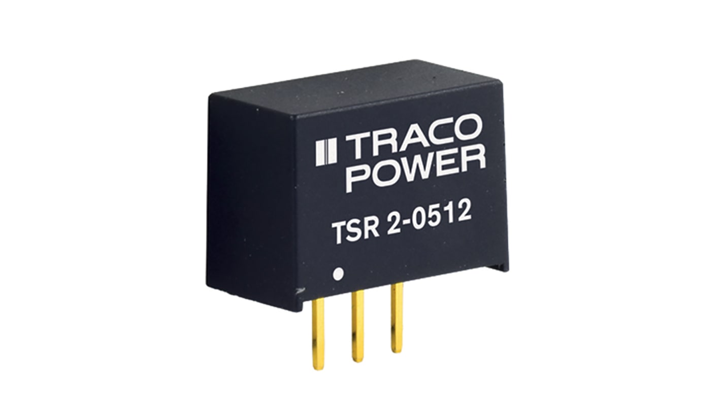 TRACOPOWER 开关稳压器, 6.5V 直流 2A输出, 9 → 36V 直流 1mA输入, 通孔安装, SIP, -40°C→+85°C, TSR 2系列