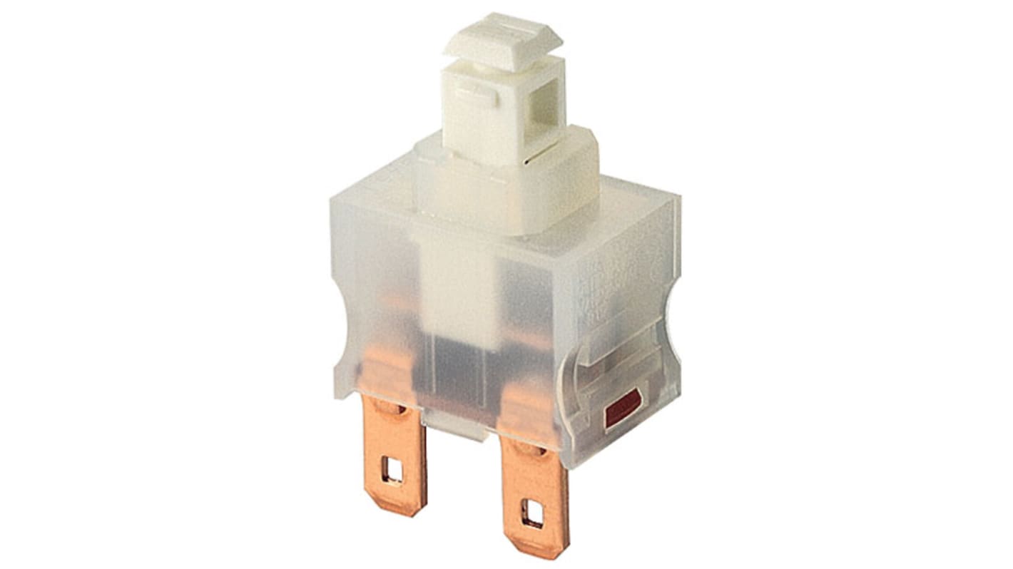 Marquardt Push Button Switch, Momentary, Panel Mount, SPST, 250V ac, IP40