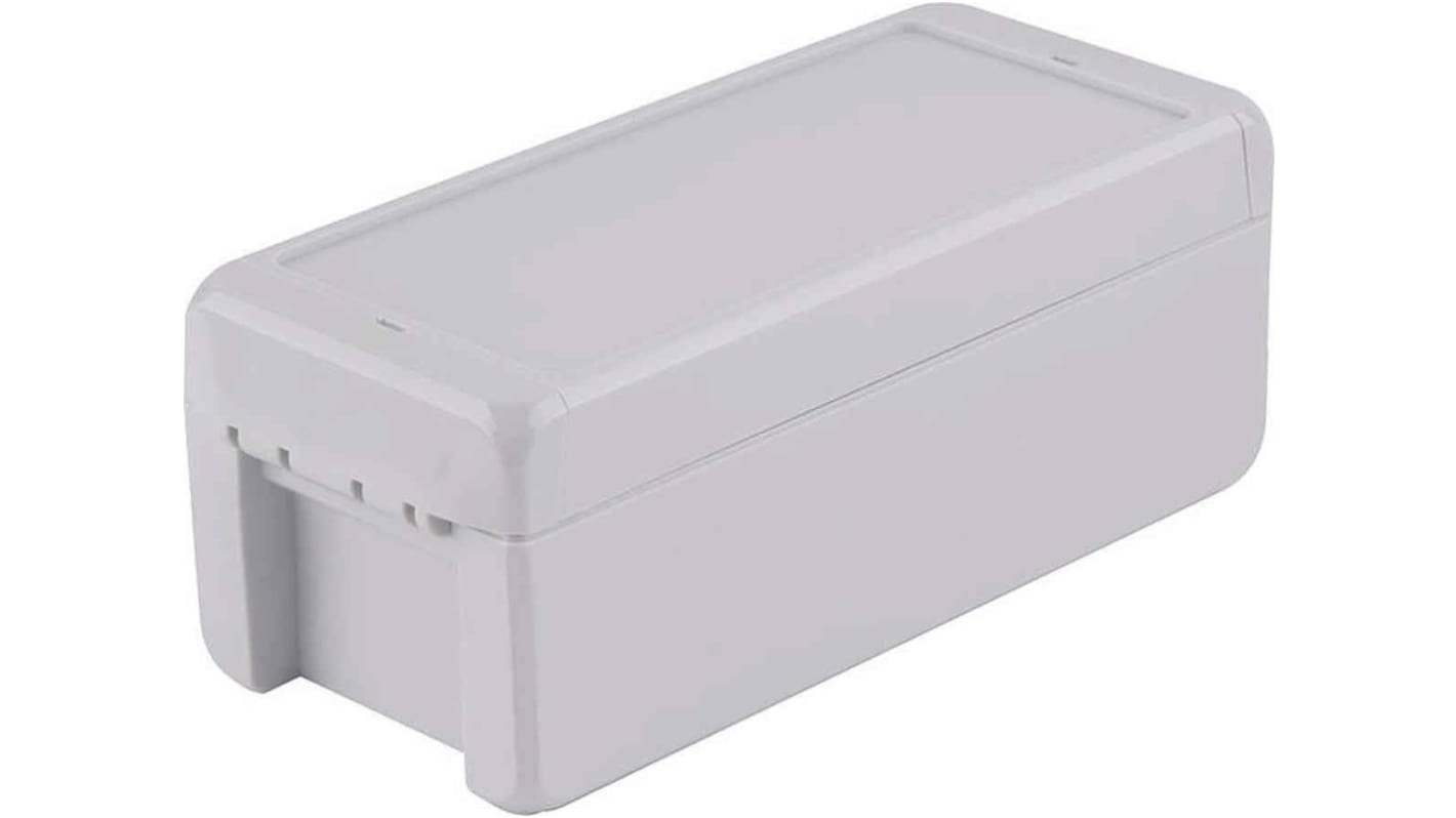 Bopla Bocube Series Light Grey Polycarbonate V0 Enclosure, IP66, IP68, IK07, Light Grey Lid, 191 x 80 x 90mm